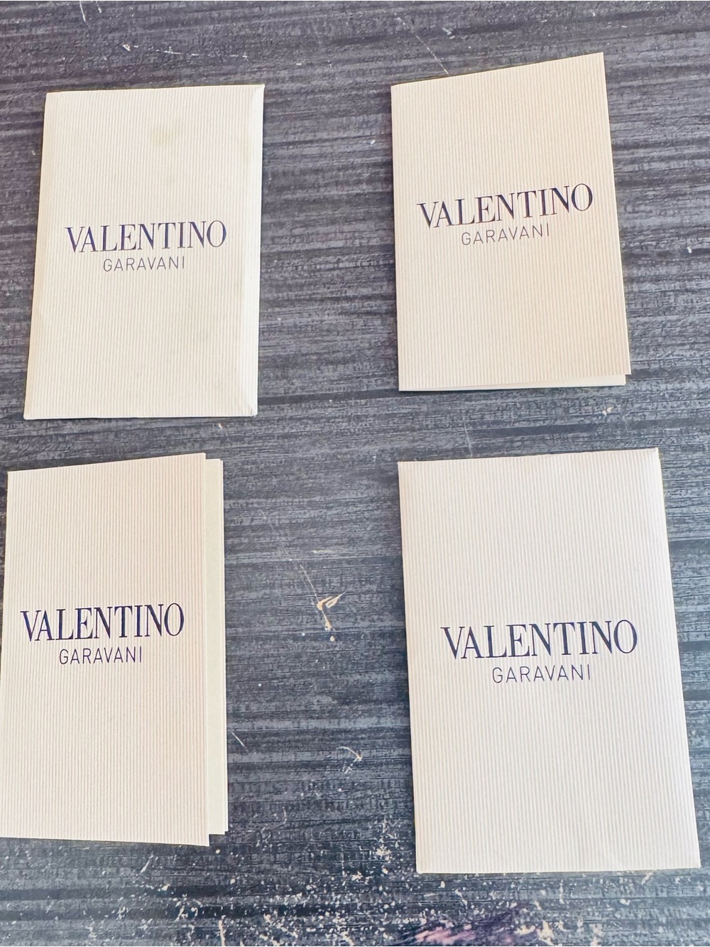 Valentino Garavani Authentic Shoes Care Booklets with Envelopes – Lot of 2